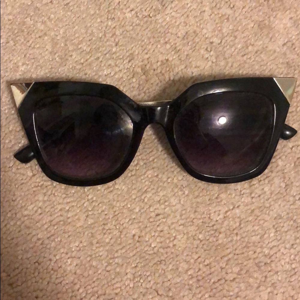 Black and silver sunglasses